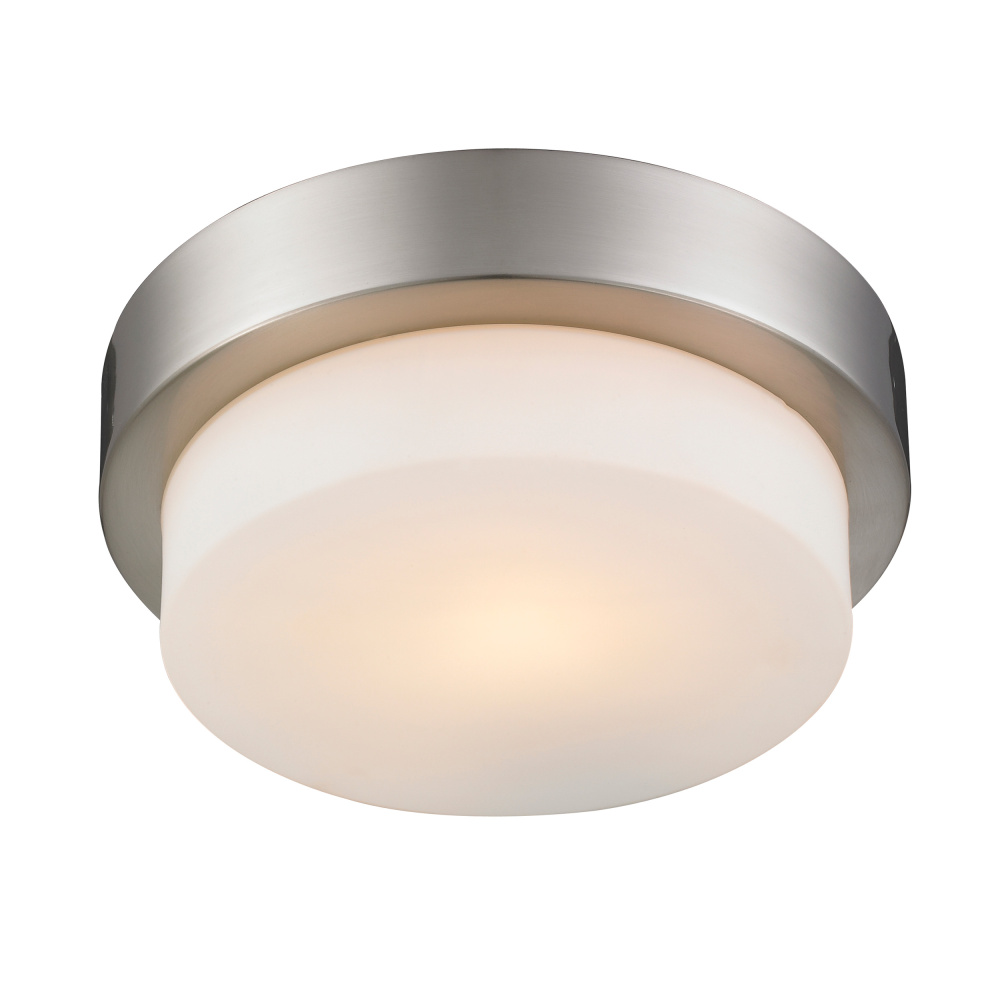 Wry Lighting Morgon 1-light Flush Mount in Pewter